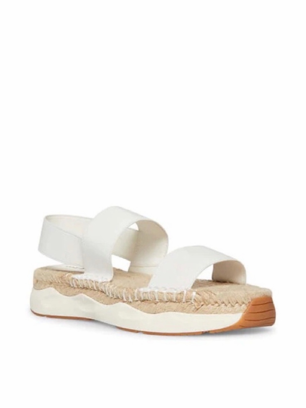NWT Steve Madden Cool Planet White Espadrille Platform Sandals